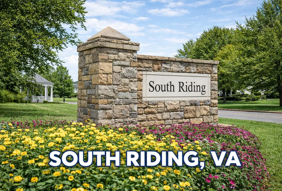 South Riding community entrance and residential setting